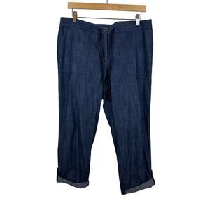 Talbots Womens Signature Chambray Jogger Pants Sz 12P‎ | Everyday Staple Capsule